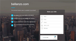 Desktop Screenshot of bellanzo.com