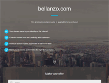 Tablet Screenshot of bellanzo.com